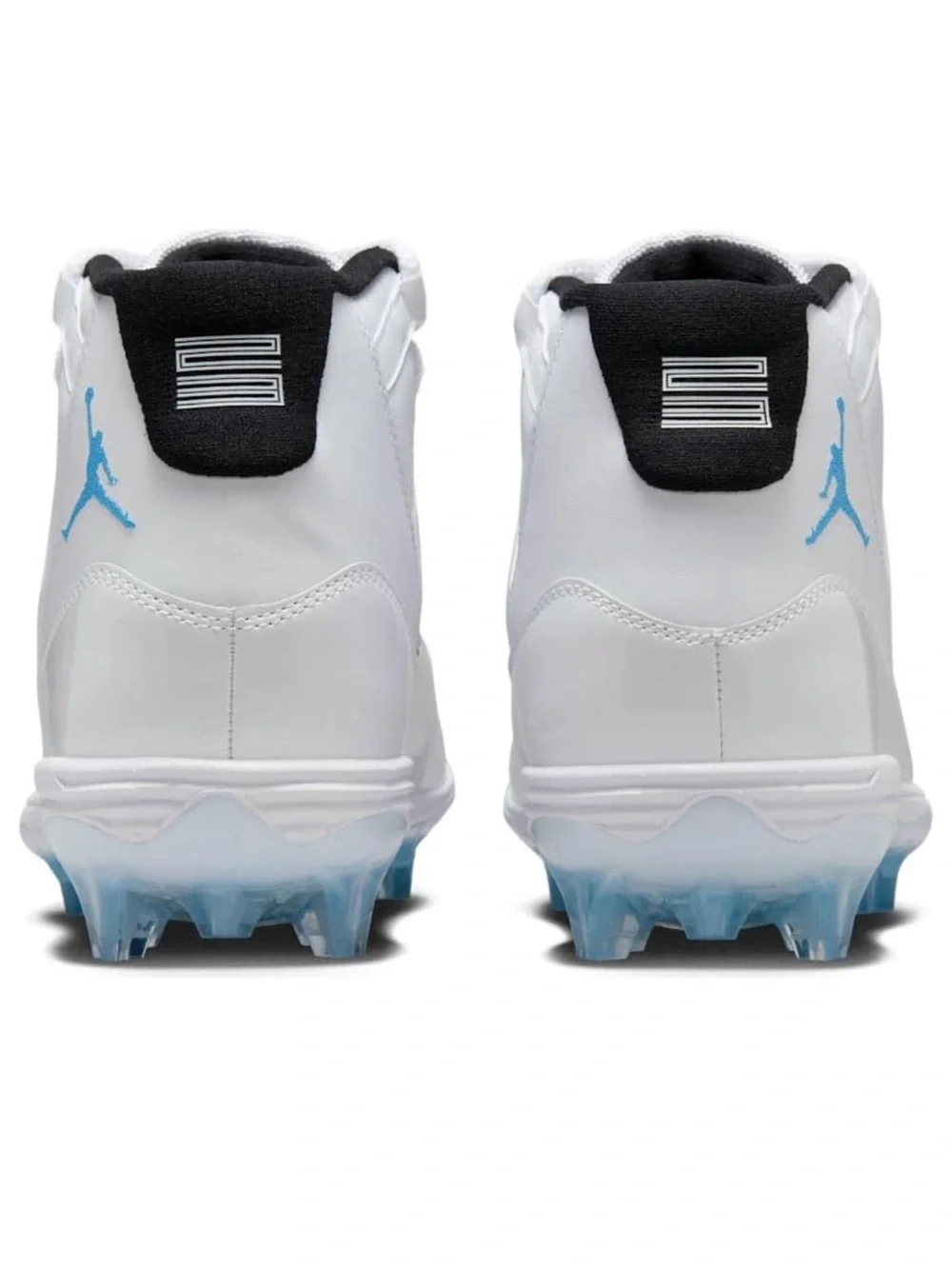 NEW Jordan 11 Mid TD Football Cleats-White/Legend Blue-Black: HM7324 104 (10.5)